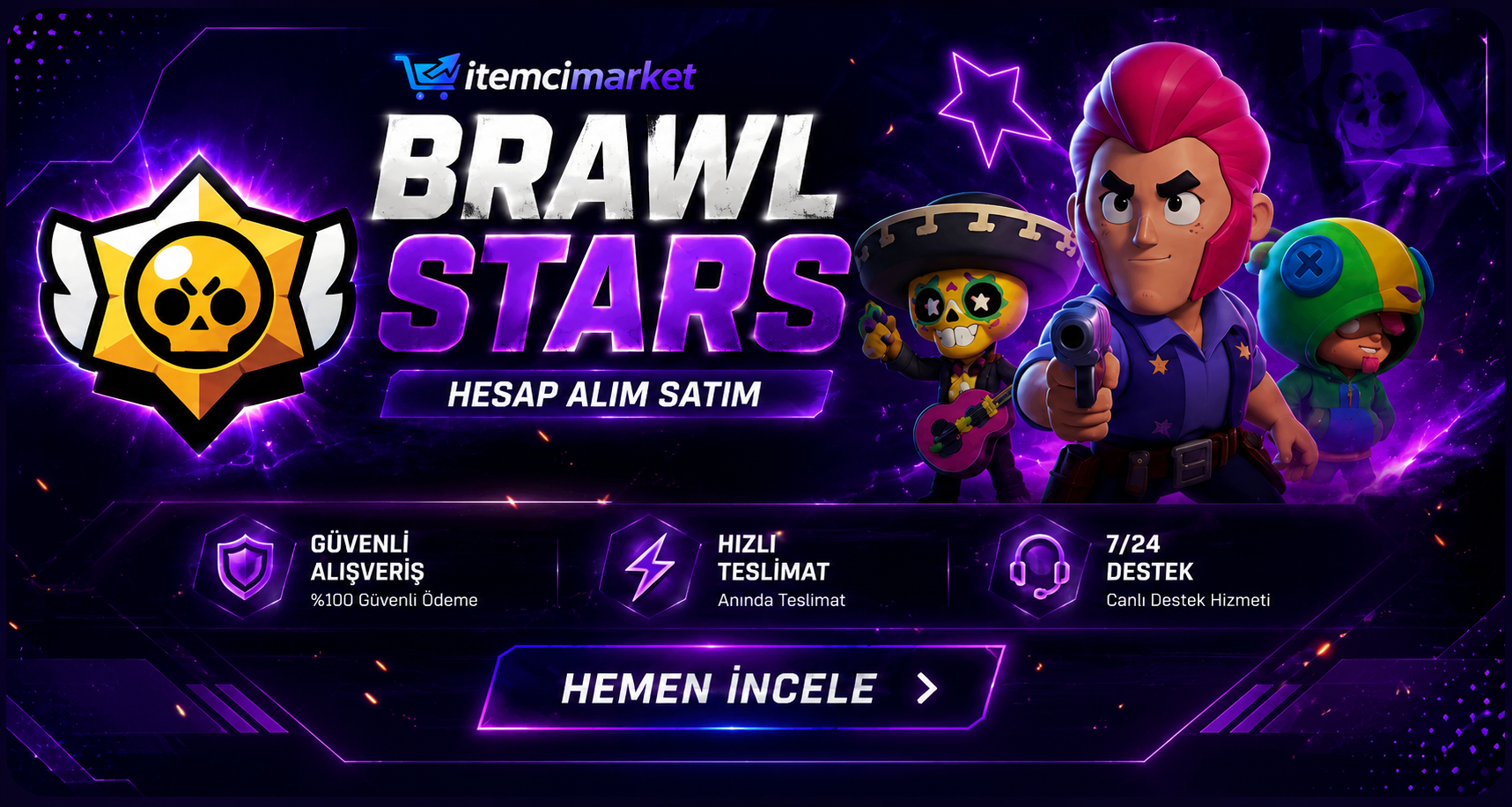 ⭐ Brawl Stars Hesap Alım Satım